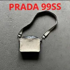 PRADA Archive 99ss canvas pochette