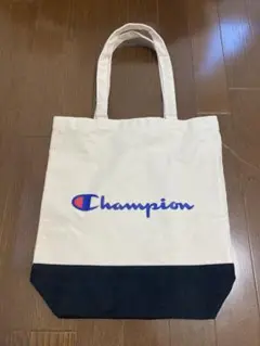 Champion エコバッグ アイボリー/ブラック トート　チャンピオン