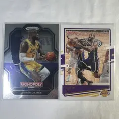 LeBron James レイカーズ　Monopoly Donruss 2枚