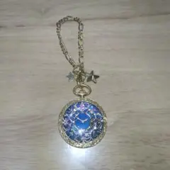 キーホルダー　チャーム　時計　レジン
