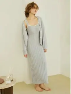 SNIDEL HOME メランジカーディガン BLU