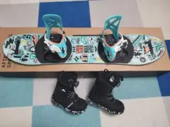 BURTON スノーボード キッズ 3点セット 90cm