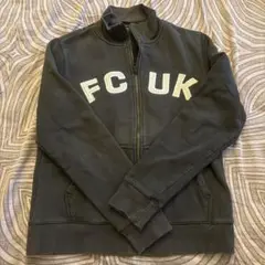 FCUK ダークグレー ジップアップ トレーナー M