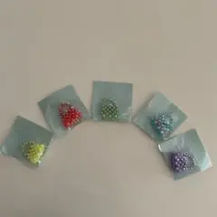 嵐カラー　ハンドメイド　カラフルビーズ ミニバッグ