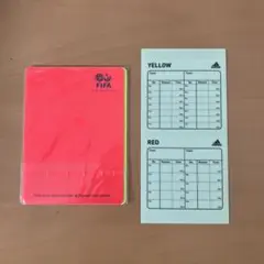 adidasアディダス サッカー レフェリー 警告／退場 記録用シール カード付