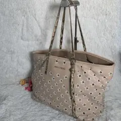 ジミーチュウ トートバッグ 星 パイソン ピンク レザー A4