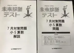 未来診断テスト対策問題　7月(小5算数)