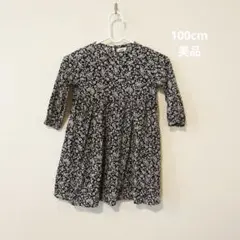 PAIRMANON 花柄 長袖ワンピース 100