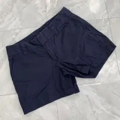 TOMMY HILFIGER ショートパンツ コットン 濃紺 無地 シンプル