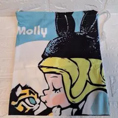 Mollyキャラクターイラストバッグ　巾着袋