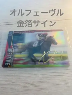 サラブレッドホースコレクション2R　オルフェーヴル　金箔サイン