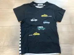 ファミリア　familiar 車の刺繍入り黒Tシャツ