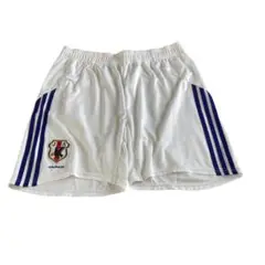 adidas サッカー日本代表 ショートパンツ L ホワイト スリーライン