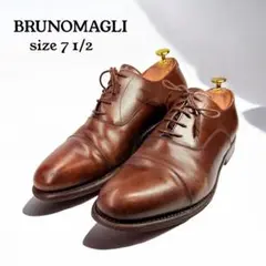 【良品】 BRUNOMAGLI ブルーノマリ　ビジネスシューズ（7.5）革靴　茶