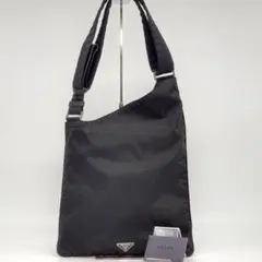 美品✨PRADA プラダ ショルダーバッグ 斜め掛け◎ ブラック 三角ロゴ