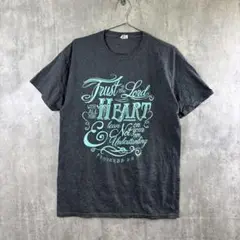 Fruit of the LoomメッセージデザインTシャツ/イベントT/グレー
