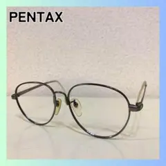 PENTAX ペンタックス　子供用眼鏡フレーム　ブラックシルバー　ヴィンテージ