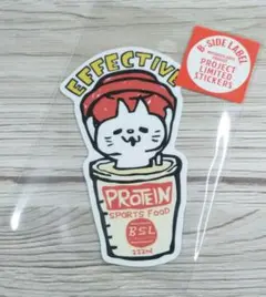 【新品】B-SIDE LABEL☆ステッカー☆ネコ☆EFFECTIVE