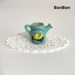 あおむしさんのジョウロ　フェーブ　フェーヴ　フランス　陶器　ミニチュア　置物
