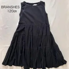 ブランシェス　ワンピース　黒　ブラック　ふわふわ　120㎝