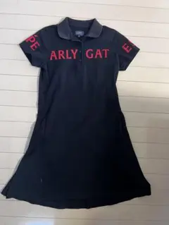 PEARLY GATES ポロワンピース ブラック