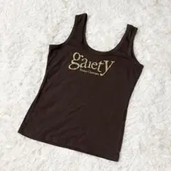 【美品】 S BUONA GIORNATA タンクトップ ロゴ ラインストーン