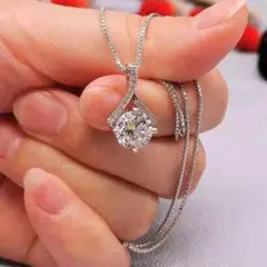 【極品】一粒 ダイヤモンドPT950 1.0ct ネックレス プラチナQ765