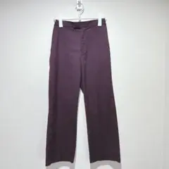 【オメカシ】パープル ストレートレッグ スラックス　サイズ2