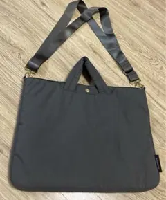 bon moment ボンマモン　PCケース ショルダーバッグ　グレー