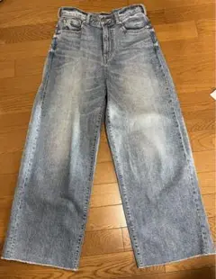SHARE PARK カットオフワイドデニムパンツ
