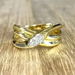 k18 ダイア 0.321ct リング 6.3g GR1512