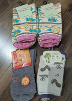 新品　ソックス　4足セット　秋 冬　厚手