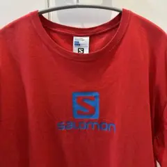 salomon 赤 Tシャツ Lサイズ