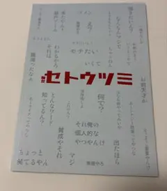 舞台 セトウツミ パンフレット