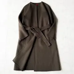 極美品✨ デプレ ウールメルトン クルーネックコート リバー ラグランスリーブ