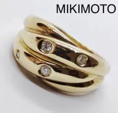 MIKIMOTO ミキモト K18 ダイヤ 0.06ct リング ジュウル