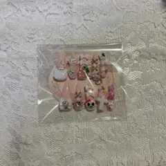 ネイルチップ♡ハンドメイド♡地雷系♡量産型♡ぴんく♡女児ネイル♡ごてごて