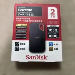 SanDisk Extreme 2TB ポータブルSSD
