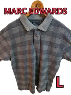 MARC EDWARDS チェック柄ポロシャツ L