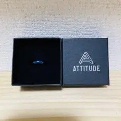 ATTITUDE CLOTHING RING リング　ブルー　箱付き