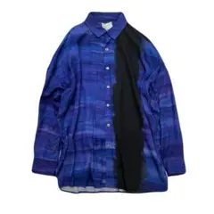 SHAREEF シャリーフ 七分袖 シャツ テンセル プリント 18SS 1