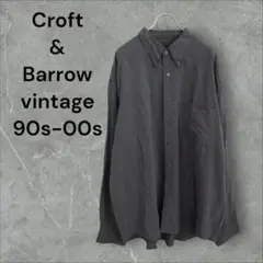 【k8662】USA古着クラフトアンドバロー90s00sシルクシャツ長袖トップス