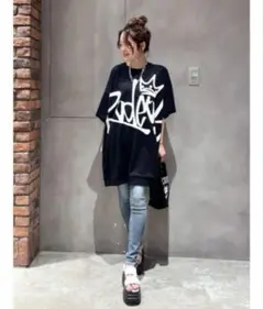 RODEO CROWNS BIG SIGN LOGO Tワンピースロゴワンピース