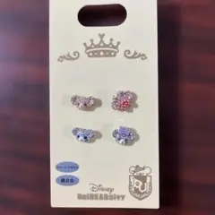 (8-25)Disney ミッキー・ミニー型 ピアス4個セット