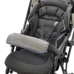 ベビーカー フロントカバー グレー