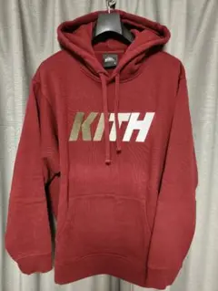 KITH ロゴ入り レッド パーカー
