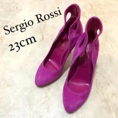 Sergio Rossi パンプス 23㎝ ピンク ピンヒール スウェード