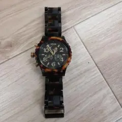 NIXON クロノグラフ 腕時計 ブラック ゴールド
