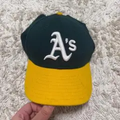 A's ロゴ刺繍 ベースボールキャップ