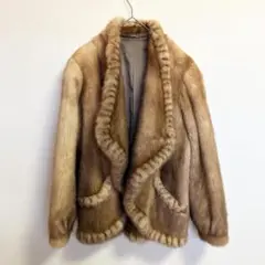 【美品】毛皮コート ミンク フリーサイズ